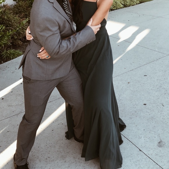 Lulu’s Mythical Kind of Love Dark Green maxi Dress - Picture 5 of 5